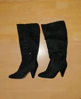 Neu Stiefel schwarz Wildleder Optik 38 Absatz Stiefel Chemnitz - Zentrum Vorschau