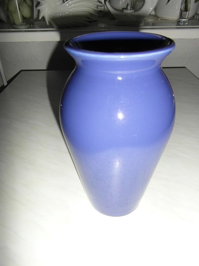 Keramik Vase glasiert in blau 20cm hoch Ø 11 cm in Berlin