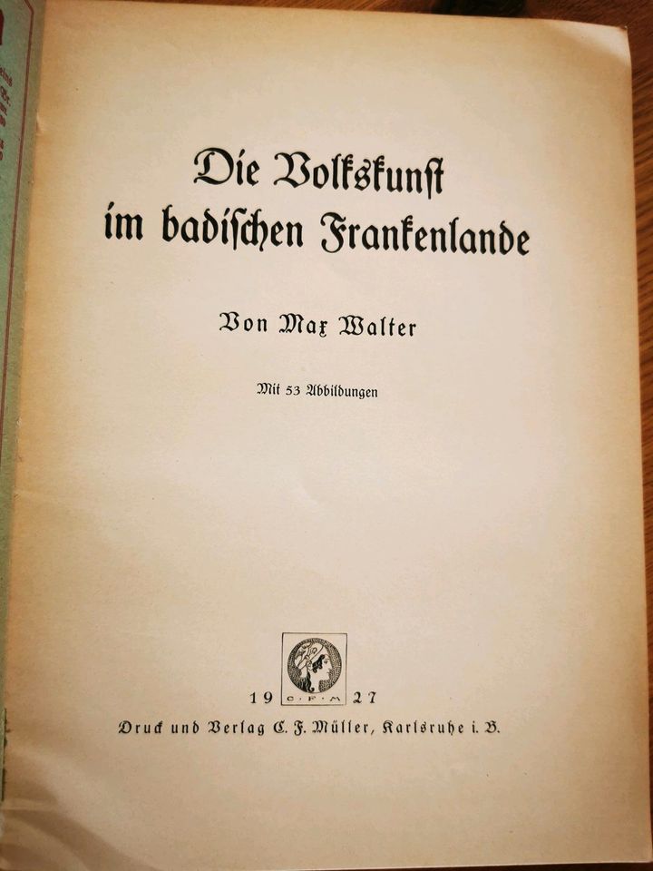 Heimatblätter 1927 Antiquariat Volkszunft badischen Frankenlande in Ramstein-Miesenbach