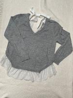 Pullover mit Spitze und Schleife Hessen - Zwingenberg Vorschau