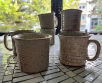 6 Vintage Kaffeebecher aus Ton - Studiokeramik - Denmark Köln - Nippes Vorschau