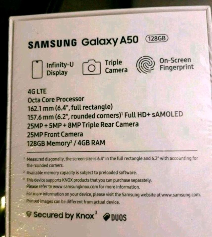 Samsung Galaxy A50 - 128GB /Nagel  Neu versiegelt in Moers
