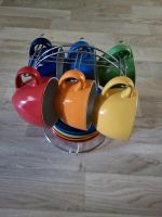 12  Keramikbecher und Teller bunt Nordrhein-Westfalen - Minden Vorschau
