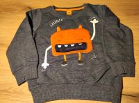 Sweatshirt Pullover dunkelgrau Monster Gr. 116 Dresden - Leuben Vorschau