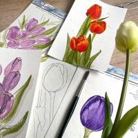 Aquarell - Workshop Sommerblumen am 14.05. von 18-21 Uhr Niedersachsen - Buxtehude Vorschau