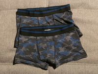 2 Retroshorts Boxershorts Gr 146 grau-schwarz-blau Hessen - Burghaun Vorschau