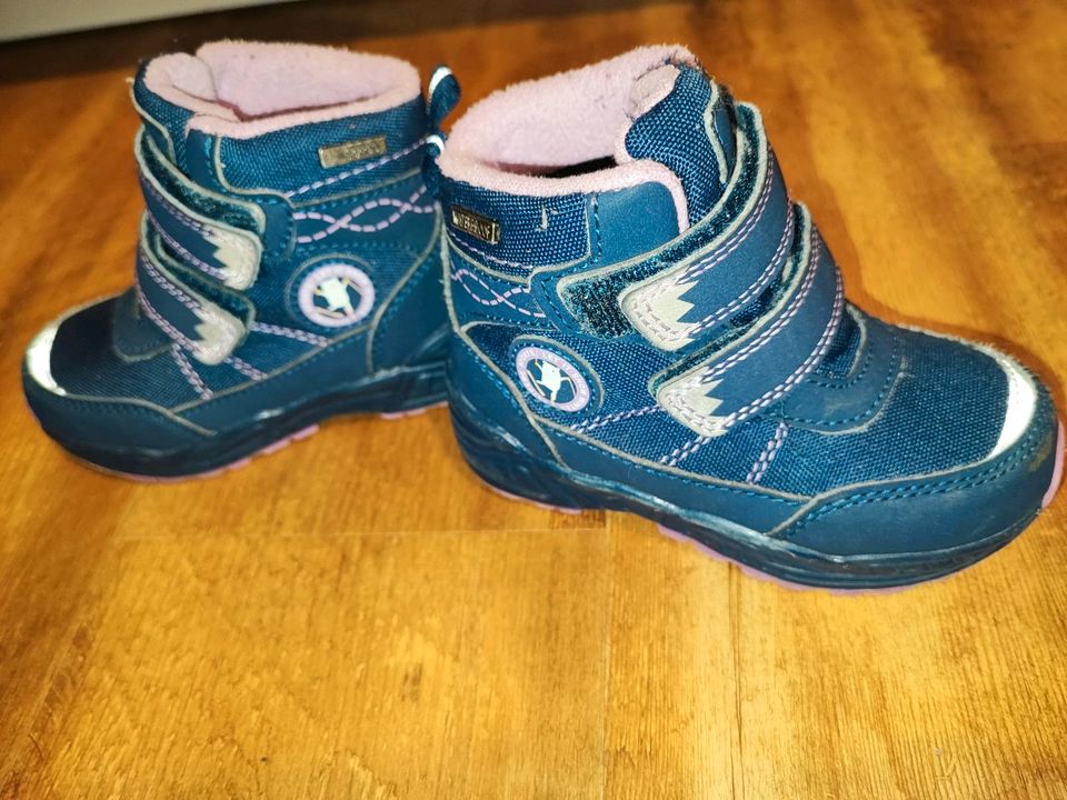 Winterstiefel Schuhe Walkx Kids blau lila Größe 23 in Goldenstedt