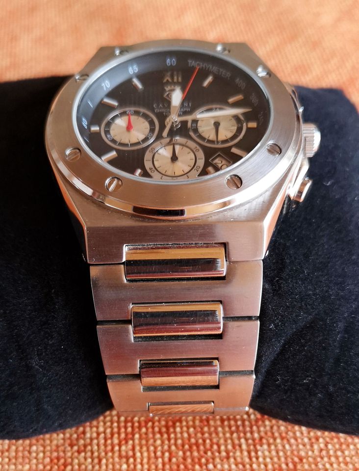 CAVADINI Senator CV-236 Chronograph Herren Edelstahl - Top !!! in Bruchköbel