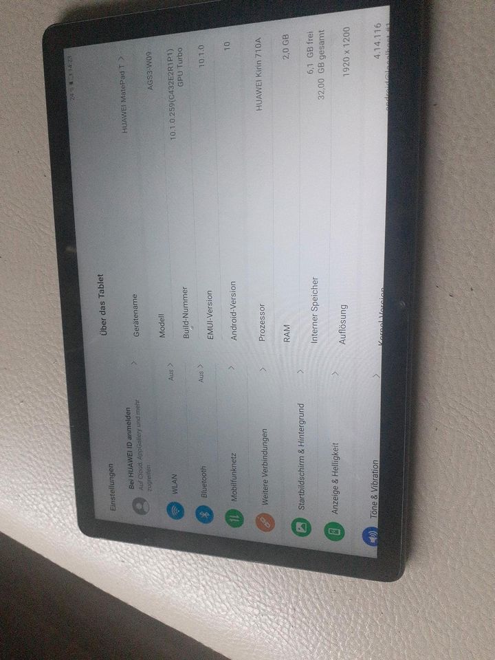 HUAWEI MATE PAD 10 in Großefehn