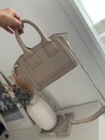 ZARA kleine Handtasche beige Kroko Optik Creme Silber crossbody Niedersachsen - Harsefeld Vorschau