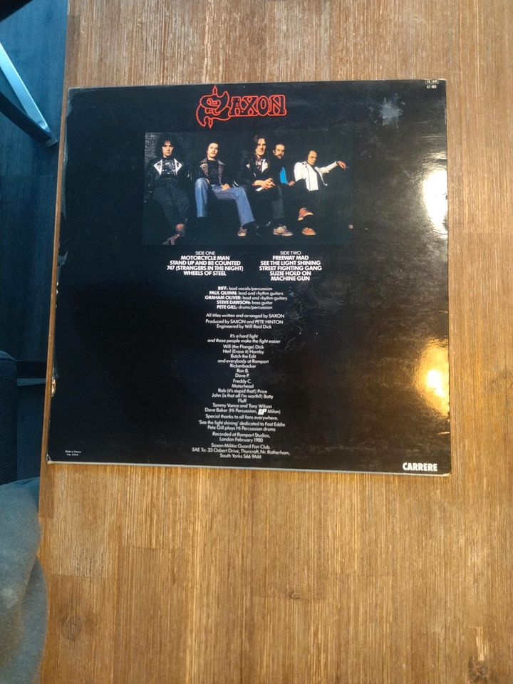 Saxon Wheels of Steel 1981 Vinyl Schallplatte in Hagen