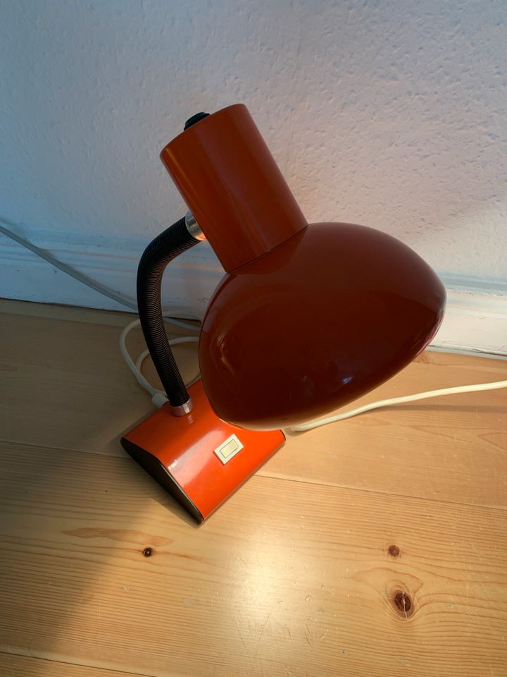 Vintage/Retro Lampe/Tischlampe 70er Jahre Orange in Berlin