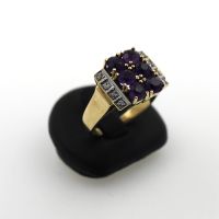 Diamant Amethyst Ring 585 Gold 14 Kt Gelbgold www. juweliero.de Nordrhein-Westfalen - Gelsenkirchen Vorschau