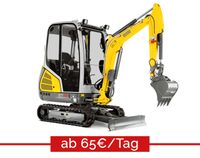 MIETEN Wacker Neuson ET18 1,8t Minibagger Bagger Graben Pool Berlin - Pankow Vorschau