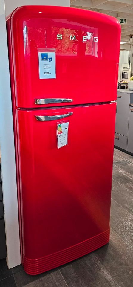 SMEG Kühlschrank mit Gefrierfach FAB50RRD5 -- 400L -- Rot -- Riesig - Groß -- Design -- in Wallenhorst