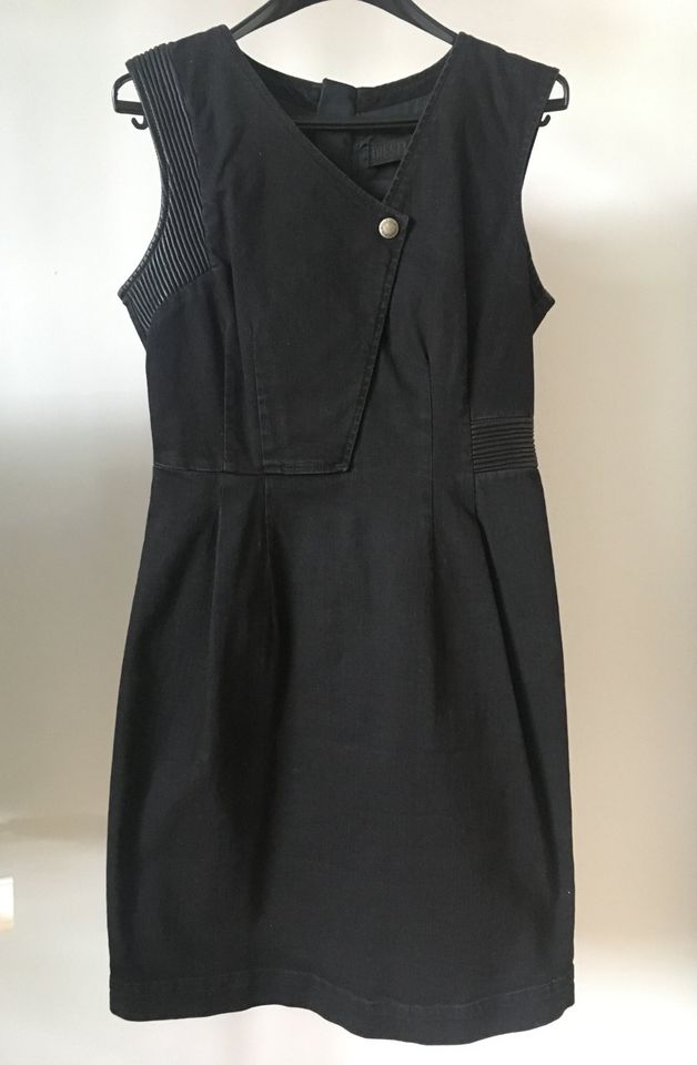 DIESEL Kleid Gr. XS schwarzes Denim + Leder in Hamburg