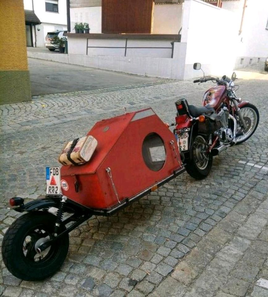 Intruder, Gespann, Motorradanhänger, Suzuki VS 800 Chopper in Friedberg