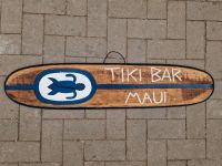 Holzschild Schild Tiki Bar Maui Schildkröte blau Deko 100cm Nordrhein-Westfalen - Voerde (Niederrhein) Vorschau