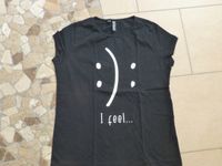 Cooles schwarzes Rainbow T'Shirt,lachendes-trauriges Emoji,Gr.44 Nordrhein-Westfalen - Hille Vorschau