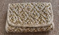 Clutch Bast Stroh Korb Handtasche Boho Ibiza Gold Abendtasche Nordrhein-Westfalen - Mülheim (Ruhr) Vorschau