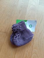 NEU Strickschuhe Alana lila GOTS 3-6 Monate Stuttgart - Zuffenhausen Vorschau