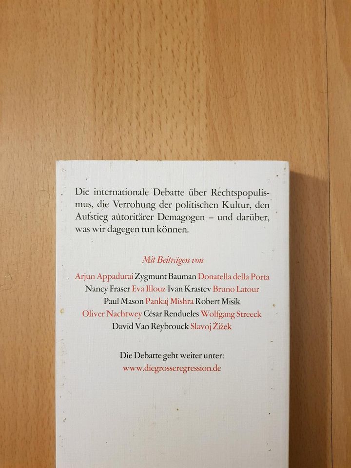 Die große Regression Internationale Debatte Suhrkamp Buch Bücher in Frankfurt am Main