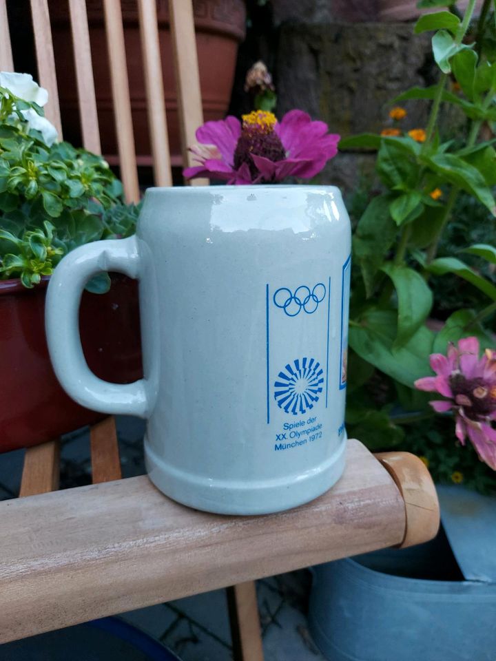 Paulaner Krug xx Olympiade München 1972 Bierkrug in Marktheidenfeld