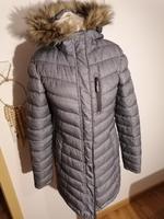 SUPERDRY Mantel Gr 36 S Daunenjacke grau Teddyfell Kapuze wie neu Hessen - Otzberg Vorschau