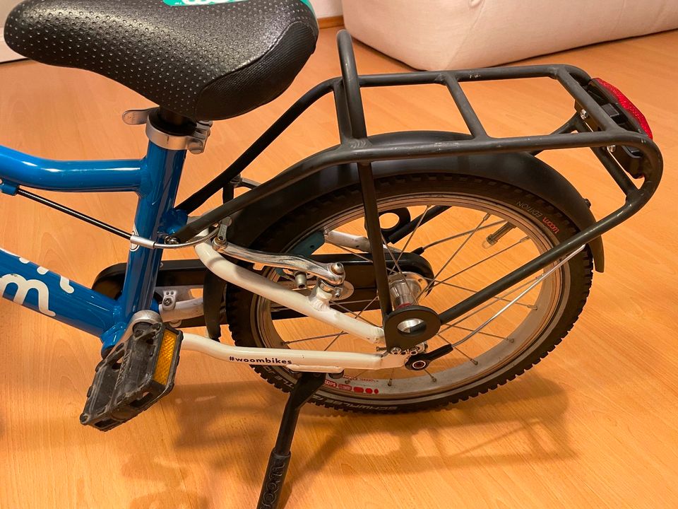 WOOM 3 Kinderfahrrad mit Schutzblech, Ständer, Gepäckträger in Dresden