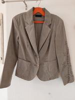 Damen-Leinen-Blazer – taupe, Stickereimotive, VERO MODA, Gr. 36 Sachsen - Plauen Vorschau