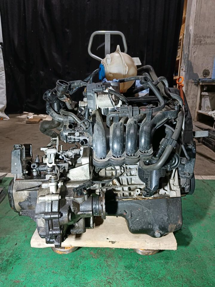 VW Skoda Motor BUD 1.4 16V 244TKm mit Getriebe in Dresden
