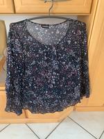TAIFUN by Gerry Weber Bluse Trmpetenärmel 44 blau Muster Baden-Württemberg - Nürtingen Vorschau