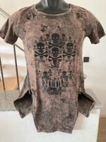 Cipo & Baxx T-Shirt Pailetten Sicherheitsnadeln Skull Gr. 36/38 Hessen - Darmstadt Vorschau