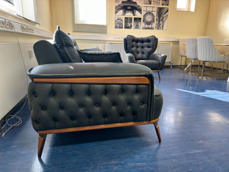 (Prizma) Couch Set 3+3+1) Sessel Couch Sofa Relax Sofa Bett Funktion Wohnzimmer Gästezimmer QMLager in Ursensollen