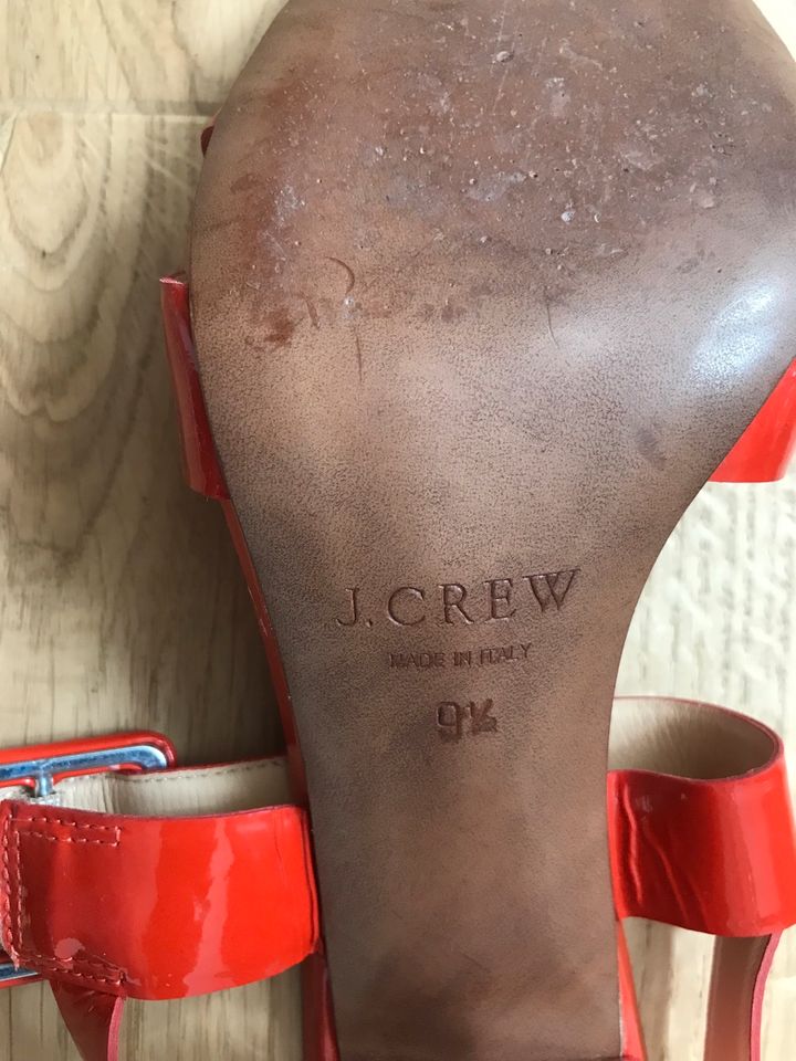 J.Crew Sandalen Gr.41 rot Leder schick in Euskirchen