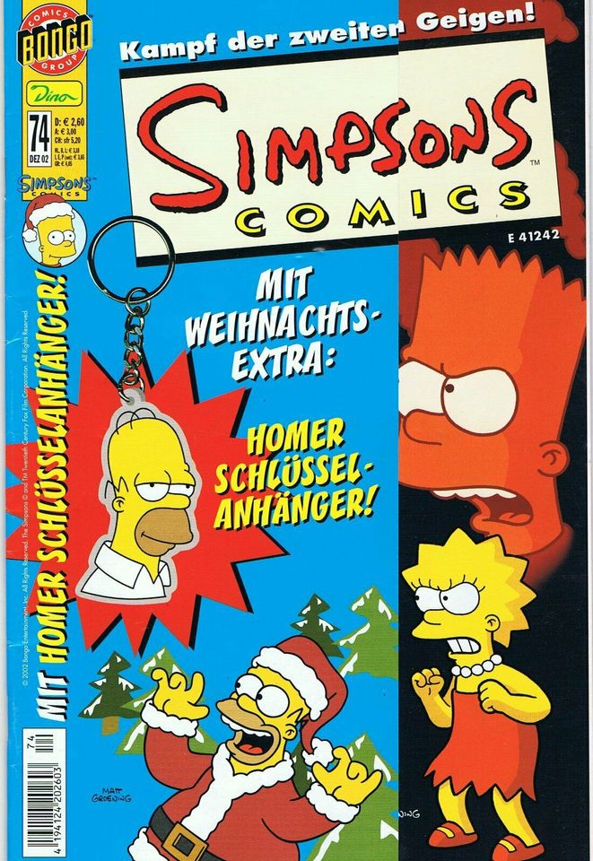 9 Simpsons Comics 2002 Heft 63,64,65,66,68,69,71,72,74 in Berlin