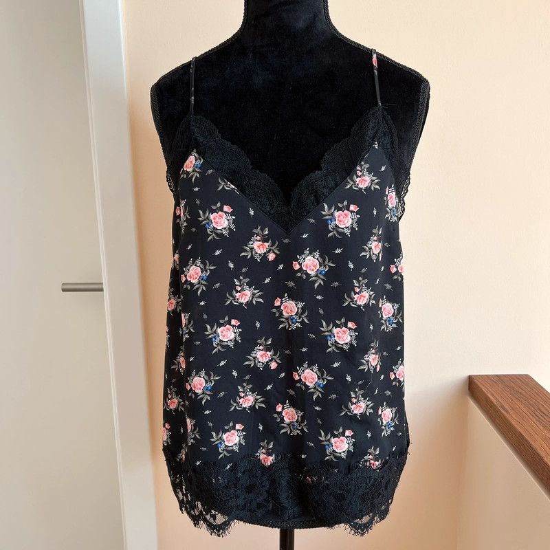 H&M schwarz Tank Top Spaghetti Trägertop Damen Gr. 38 in Scheeßel