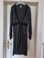 Cardigan Strickjacke 38 M rom. Spitze dunkel grau schwarz Tredy Hessen - Bad Arolsen Vorschau