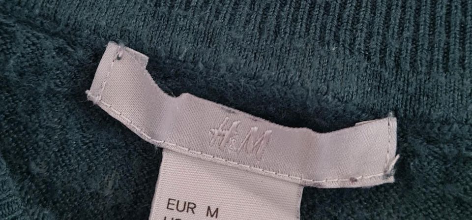 Grüner Pullover Gr. M v. H&M in Gemünden