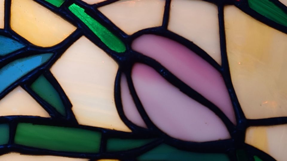 Deckenhängeleuchte Tiffany Art Einzelstück handgefertigt in Röthenbach