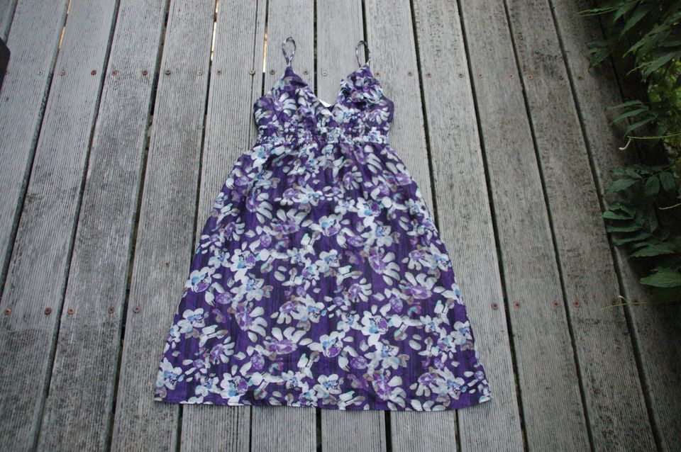 Kleid Sommerkleid Seide lila weiß Jake`s Gr.40/L Damen NEU in Osburg