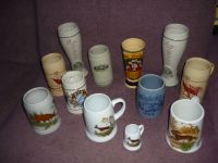 12 Bierkrüge für Sammler aus glasierter Keramik -Preis für Alle ! Sachsen - Plauen Vorschau