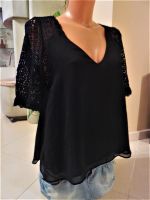 ★ ZARA Trafaluc ★ Spitzen Bluse Shirt Gr. S 36 schwarz Niedersachsen - Adendorf Vorschau