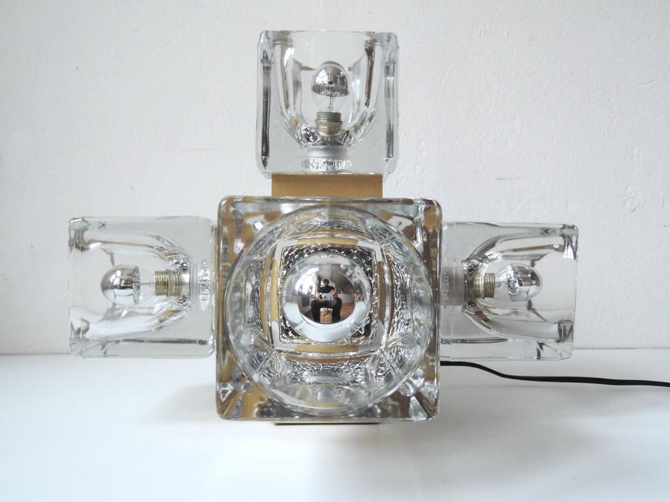Deckenlampe Peill & Putzler Cube Messing Midcentury Vintage 70er in Berlin