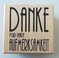 Holz-Stempel Danke für Ihre Aufmerksamkeit 5 x 5 cm Niedersachsen - Bockhorn Vorschau