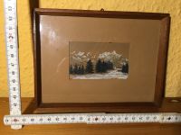 Bild kleine Winterlandschaft signiert E.H. ´57 Bayern - Colmberg Vorschau