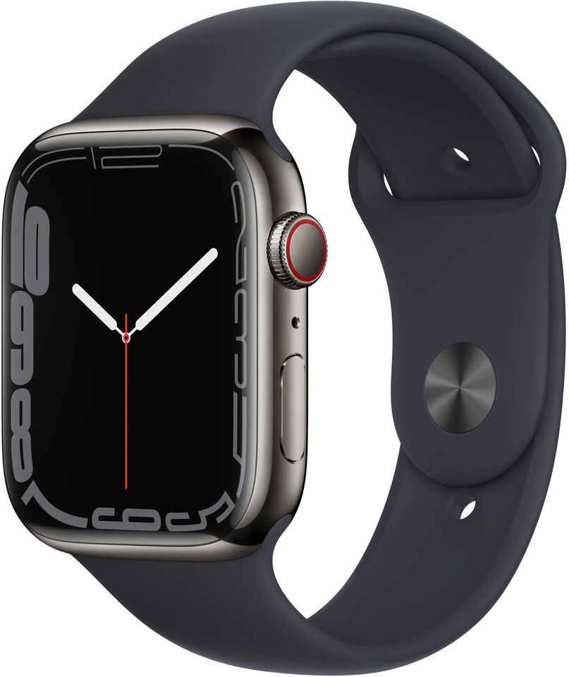 Apple Watch Series 7 45mm Cellular Titangehäuse Schwarz (129953) in Bremen