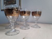 6 Weissweingläser,  Golddekor,  sehr feines Glas,  sehr edel Bayern - Pöttmes Vorschau