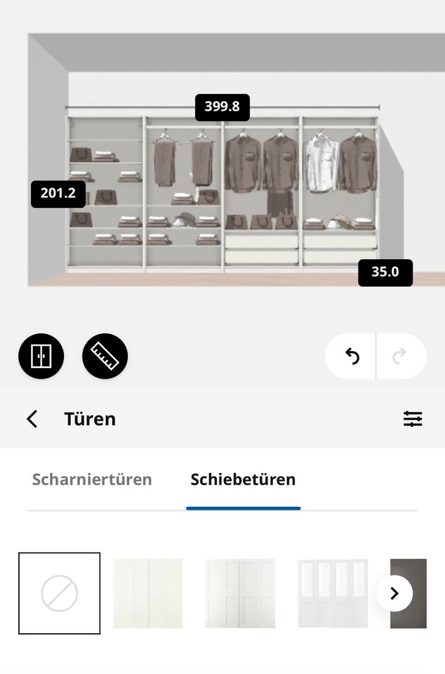 IKEA Pax Kleiderschrank Schiebetüren 4 Meter in Lübeck