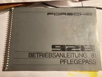 Porsche 928 / 928S Betriebsanleitung 1981 / Pflegepass Mecklenburg-Vorpommern - Bergen auf Rügen Vorschau